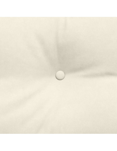 Cuscino per Schiena Crema 140 x 24 x 50 cm Velluto