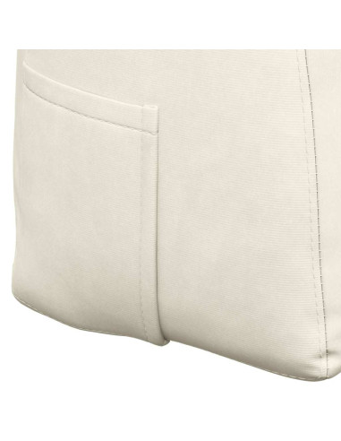 Cuscino per Schiena Crema 140 x 24 x 50 cm Velluto