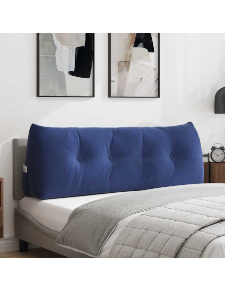 Cuscino per Schiena Blu Polizia 140 x 24 x 50 cm Velluto