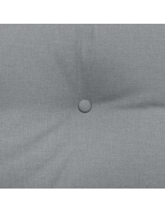 Cuscino per Schiena Grigio chiaro 160 x 24 x 50 cm Tessuto 2