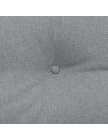 Cuscino per Schiena Grigio chiaro 160 x 24 x 50 cm Tessuto