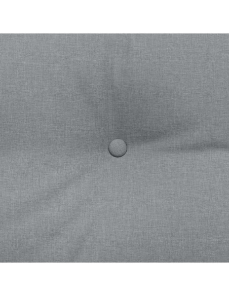 Cuscino per Schiena Grigio chiaro 160 x 24 x 50 cm Tessuto