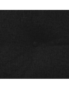 Cuscino per Schiena Nero 160 x 24 x 50 cm Tessuto 2