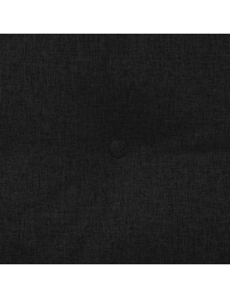 Cuscino per Schiena Nero 160 x 24 x 50 cm Tessuto