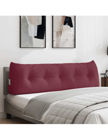 Cuscino per Schiena Rosso Vino 160 x 24 x 50 cm Tessuto