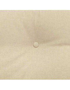 Cuscino per Schiena Crema 160 x 24 x 50 cm Tessuto 2