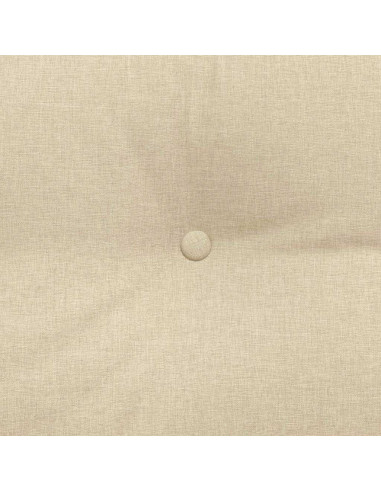 Cuscino per Schiena Crema 160 x 24 x 50 cm Tessuto