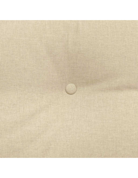 Cuscino per Schiena Crema 160 x 24 x 50 cm Tessuto