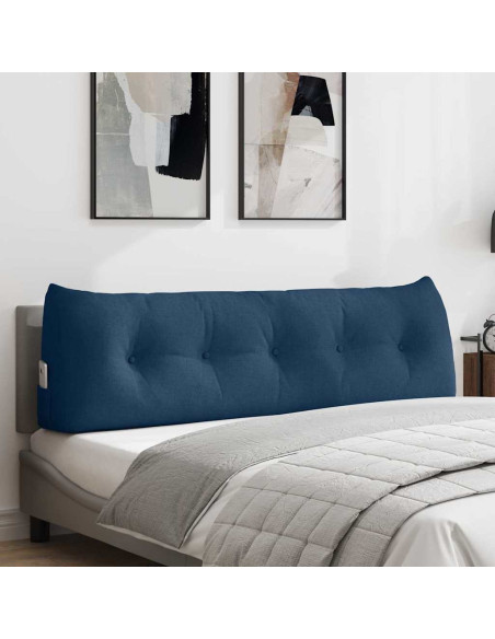 Cuscino per Schiena Blu 160 x 24 x 50 cm Tessuto