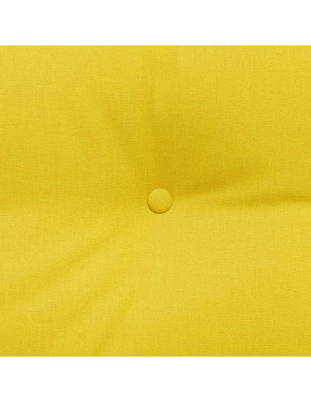 Cuscino per Schiena Giallo Chiaro 160 x 24 x 50 cm Tessuto