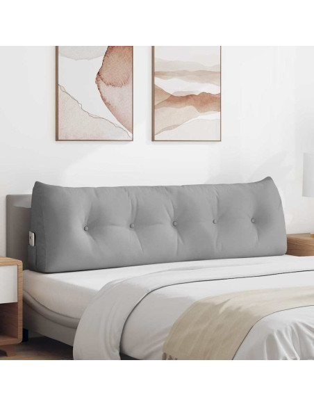 Cuscino per Schiena Grigio Nuvola 160 x 24 x 50 cm Tessuto