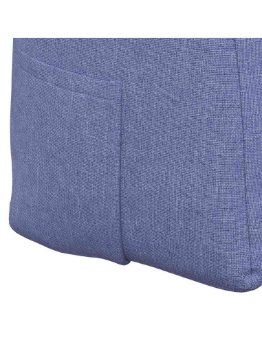 Cuscino per Schiena Blu jeans 160 x 24 x 50 cm Tessuto