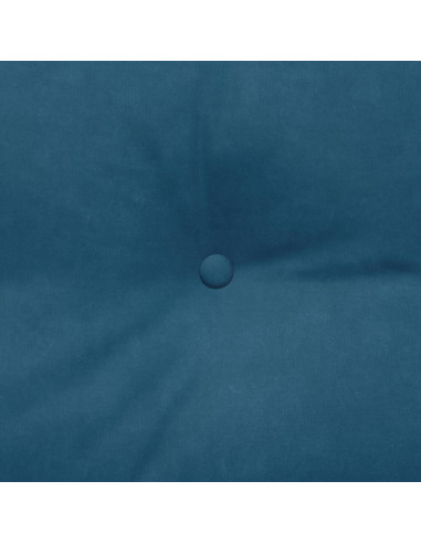 Cuscino per Schiena Blu 160 x 24 x 50 cm Velluto