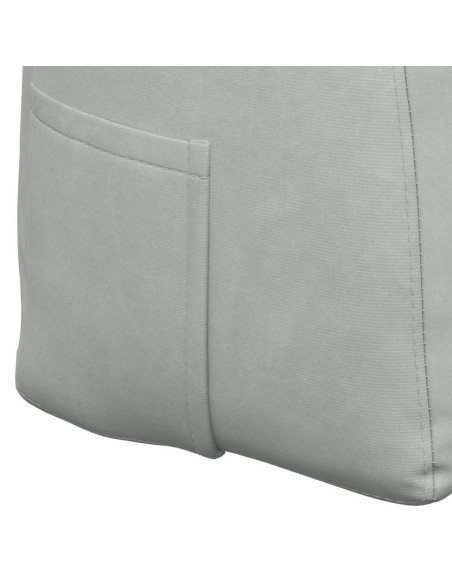 Cuscino per Schiena Grigio chiaro 160 x 24 x 50 cm Velluto