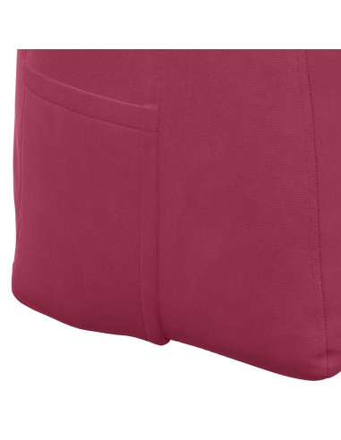 Cuscino per Schiena Rosso Vino 160 x 24 x 50 cm Velluto