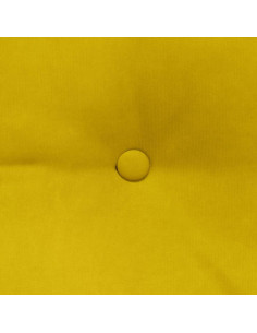 Cuscino per Schiena Giallo 160 x 24 x 50 cm Velluto 2