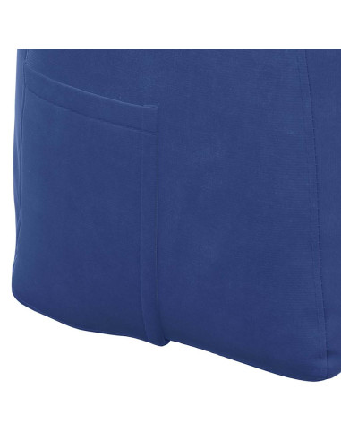 Cuscino per Schiena Blu Polizia 160 x 24 x 50 cm Velluto