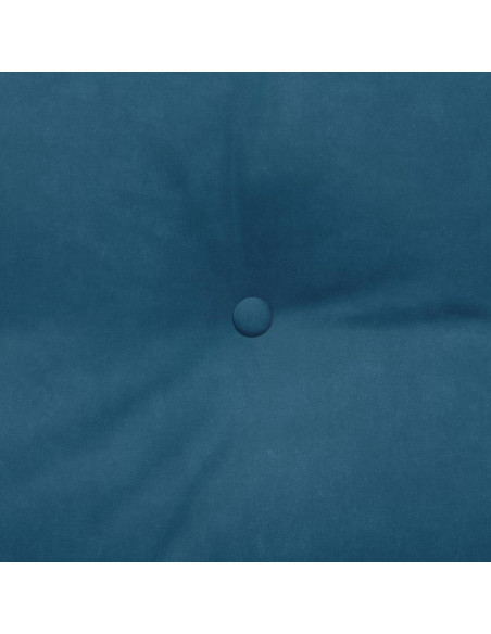 Cuscino per Schiena Blu 180 x 24 x 50 cm Velluto