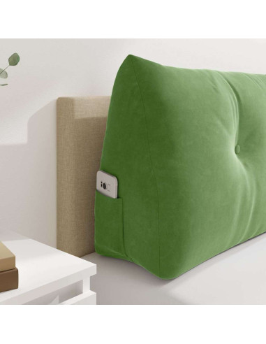 Cuscino per Schiena Verde chiaro 180 x 24 x 50 cm Velluto