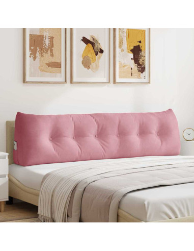 Cuscino per Schiena Rosa 180 x 24 x 50 cm Velluto