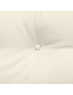 Cuscino per Schiena Crema 180 x 24 x 50 cm Velluto 2