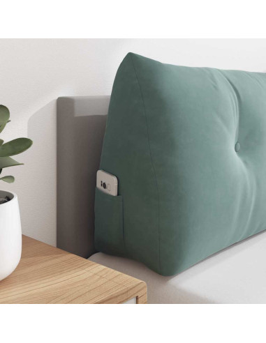 Cuscino per Schiena Verde Mare 180 x 24 x 50 cm Velluto