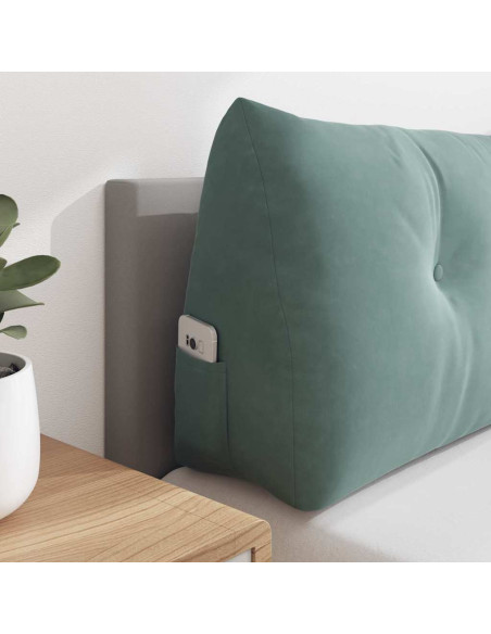 Cuscino per Schiena Verde Mare 180 x 24 x 50 cm Velluto
