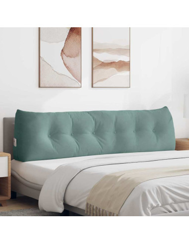 Cuscino per Schiena Verde Mare 180 x 24 x 50 cm Velluto