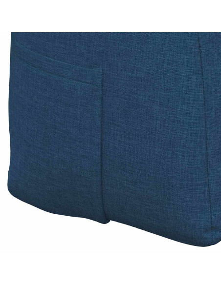Cuscino per Schiena Blu 200 x 24 x 50 cm Tessuto
