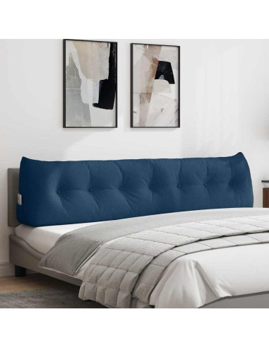Cuscino per Schiena Blu 200 x 24 x 50 cm Tessuto