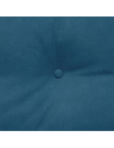 Cuscino per Schiena Blu 200 x 24 x 50 cm Velluto 2