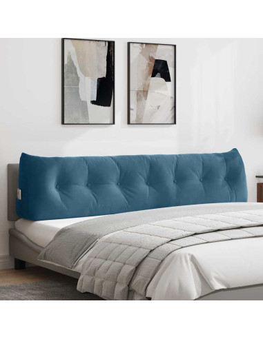 Cuscino per Schiena Blu 200 x 24 x 50 cm Velluto