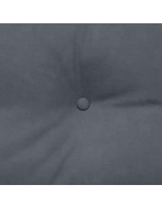 Cuscino per Schiena Grigio scuro 200 x 24 x 50 cm Velluto 2