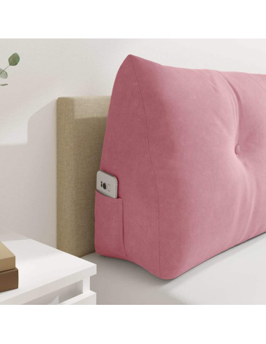 Cuscino per Schiena Rosa 200 x 24 x 50 cm Velluto