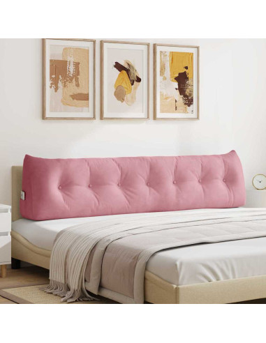 Cuscino per Schiena Rosa 200 x 24 x 50 cm Velluto
