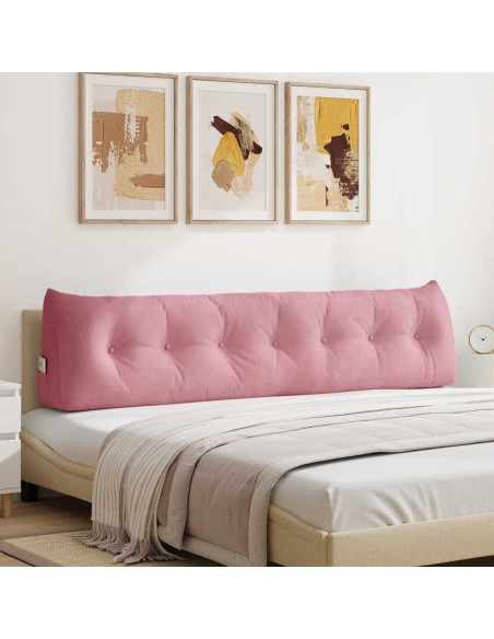 Cuscino per Schiena Rosa 200 x 24 x 50 cm Velluto