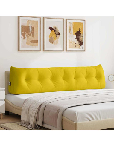 Cuscino per Schiena Giallo 200 x 24 x 50 cm Velluto