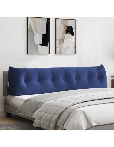 Cuscino per Schiena Blu Polizia 200 x 24 x 50 cm Velluto
