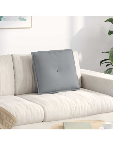 Cuscino per Schiena Grigio chiaro 50 x 19 x 45 cm Tessuto