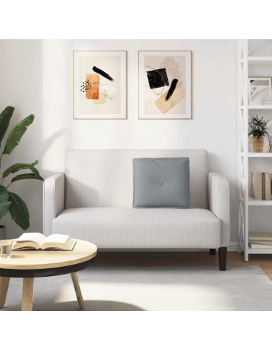 Cuscino per Schiena Grigio chiaro 50 x 19 x 45 cm Tessuto