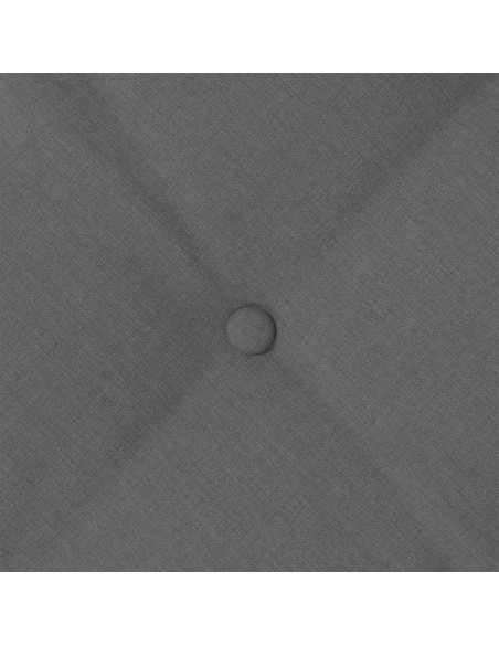 Cuscino per Schiena Grigio scuro 50 x 19 x 45 cm Tessuto