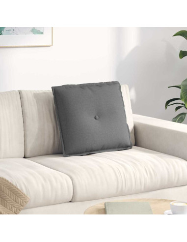Cuscino per Schiena Grigio scuro 50 x 19 x 45 cm Tessuto