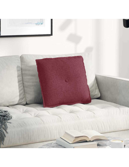 Cuscino per Schiena Rosso Vino 50 x 19 x 45 cm Tessuto