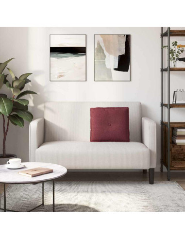 Cuscino per Schiena Rosso Vino 50 x 19 x 45 cm Tessuto