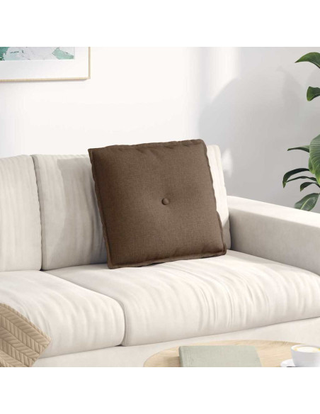 Cuscino per Schiena Marrone 50 x 19 x 45 cm Tessuto