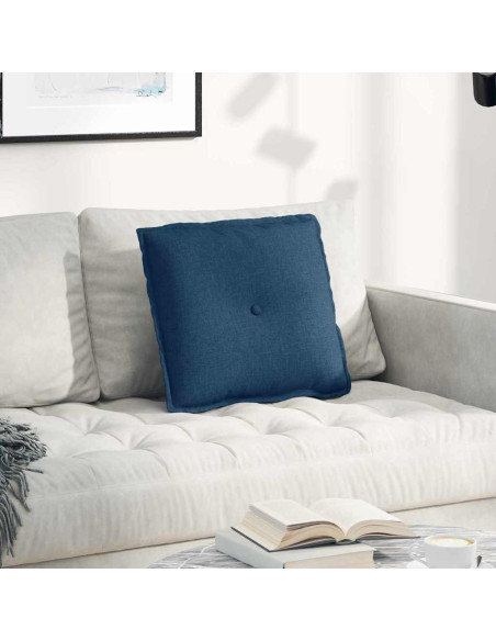 Cuscino per Schiena Blu 50 x 19 x 45 cm Tessuto