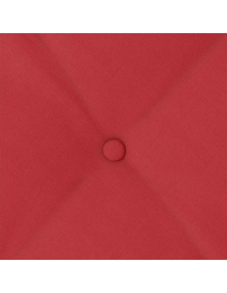 Cuscino per Schiena Rosso 50 x 19 x 45 cm Tessuto
