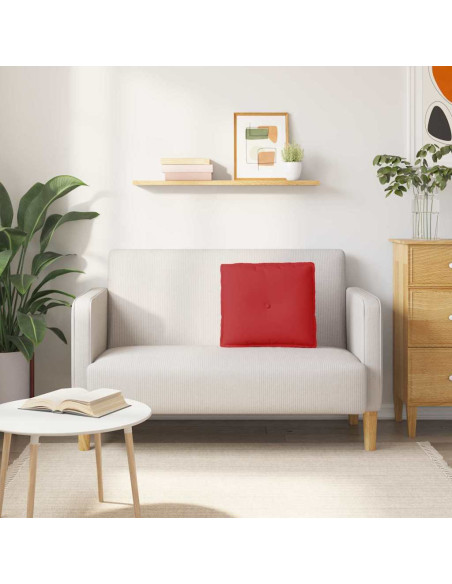 Cuscino per Schiena Rosso 50 x 19 x 45 cm Tessuto
