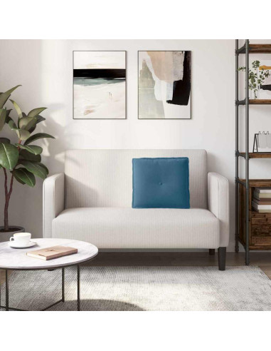 Cuscino per Schiena Blu 50 x 45 cm Tessuto in Cords