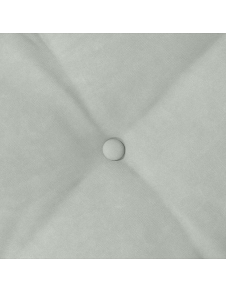 Cuscino per Schiena Grigio chiaro 50 x 45 cm Tessuto in Cords